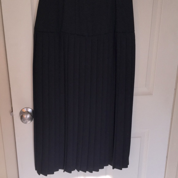 Vintage Black Cocktail/Evening Drop Waist Dress - Picture 4 of 12